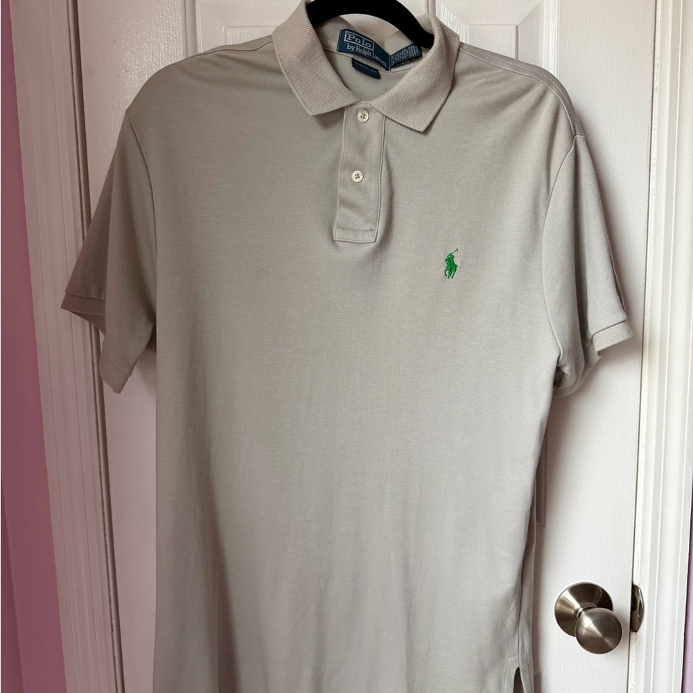 Ralph Lauren Light Gray Polo Shirt size medium